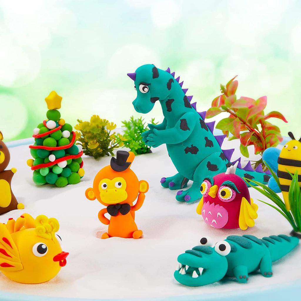 Clay 48 DIY Toy with Crafting Birthday Gift for Boys and Clay for Ages 6 and Up Ultra-Lightweight Set, Colors, Tools, Girls, Air-Drying