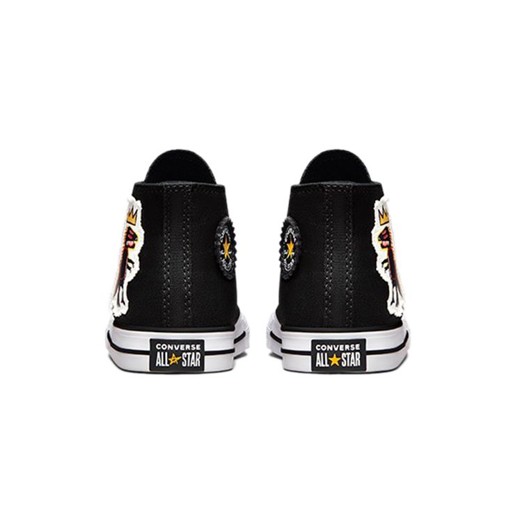 Jean-Michel Basquiat X Converse Chuck Taylor All Star High TD Pez Dispenser Baby Sneakers Black Multi-Color White 772588C