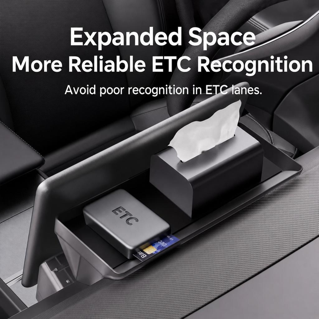 For New Tesla Highland Model 3 Y Standard Juniper Tray Magnetic Under Screen Fold Storage Box ETC Screen Storage Box Accessories