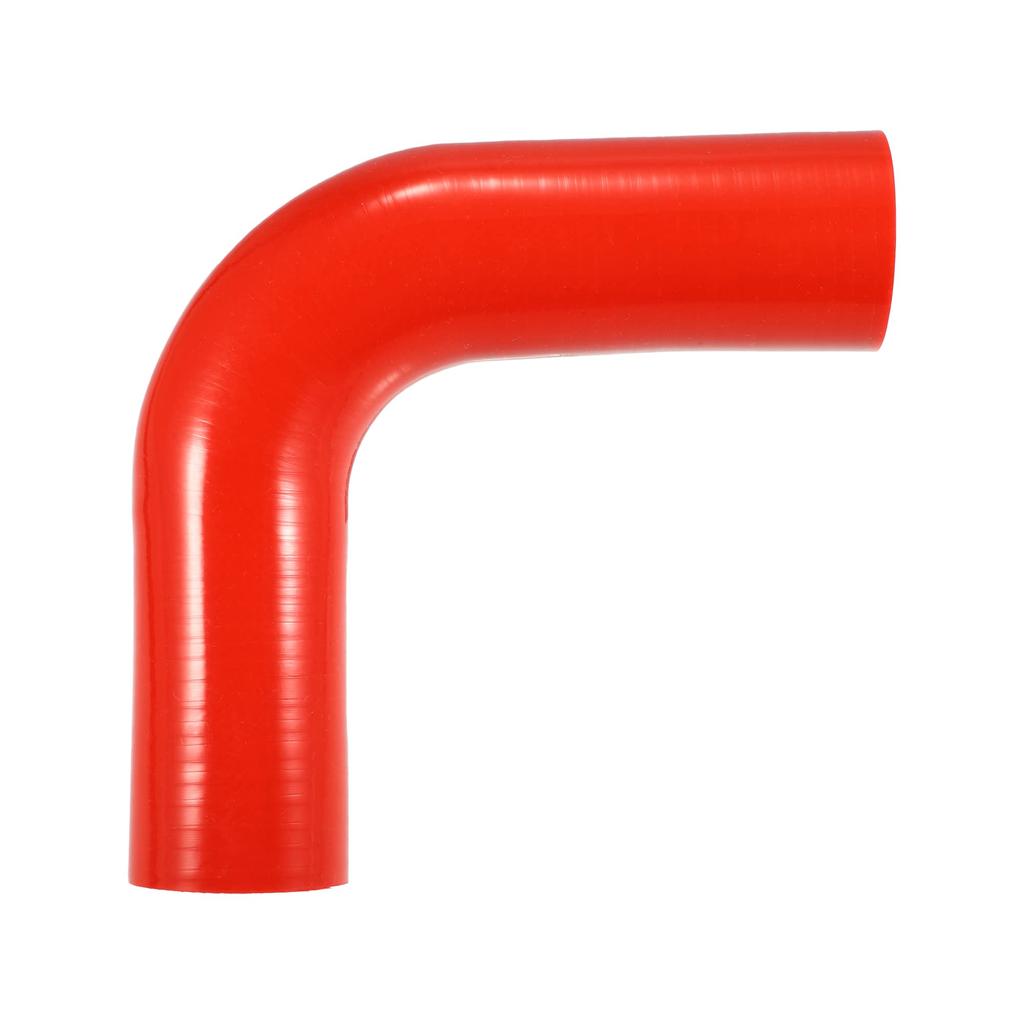 X AUTOHAUX Reducer Hose Pipe Bend Turbo Intercooler 48mm Inner Diameter 90 Degree Elbow Silicone Red
