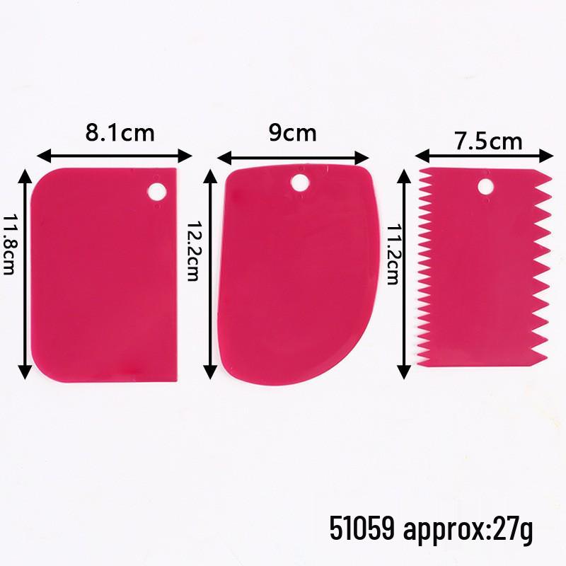 Multifunctional Cake Scraper Set: 6-Piece and 3-Piece Triangular & Cream Scrapers
