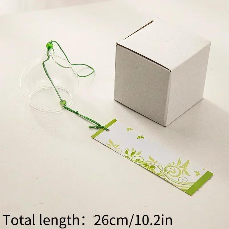 Japanese Wind Chime Handmade Sakura Wind Chimes Garden Decoration Outdoor Glass Furin Wall Hanging Home Decor Small Wind Bells