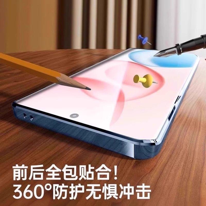 Funda Para Oppo Reno 16F Reno 16 FS 5G Funda Completa 360 Adsorción Magnética Doble Cara Tapa Metálica Cubierta Protectora de Cristal Templado