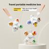 Medicine Box Waterproof Portable Four Independent Sealing Compartments Pill Organizer Hanging Rope Tablets Storage Contanier