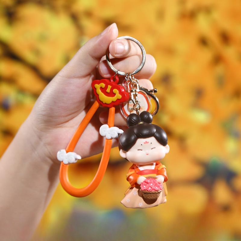 Ancient-style Tang Dynasty Candy Keychain Pendant Cute Doll Tag