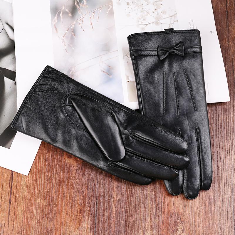 Sheepskin Gloves for Men and Women In Autumn and Winter Plus Velvet Thickened Outdoor Riding Motorcycle Windproof and Cold Sheepskin Gloves