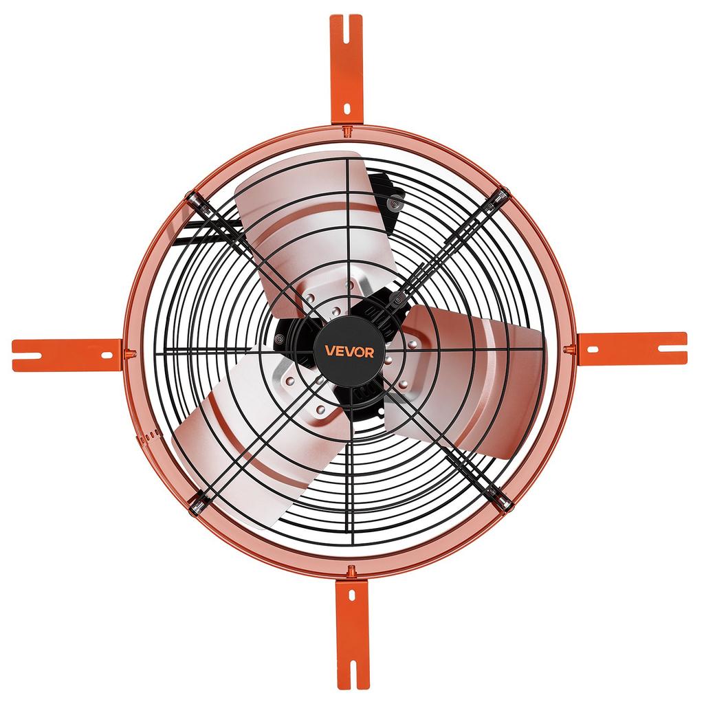 VEVOR Gable Mount Fan, 40.6 cm Attic Vent Exhaust Fan 1945 CFM Thermostat, Cooling and Ventilation for Home, Garage, Warehouse, Workshop
