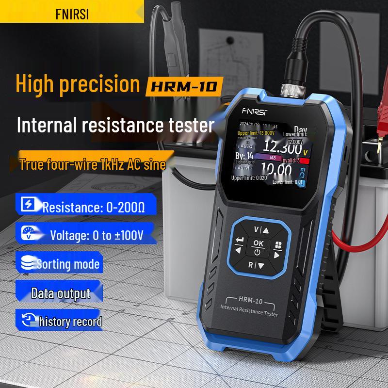 FNIRSI High-Precision Lithium Battery Voltage & Resistance Meter for 18650 Battery Internal Resistance Detection