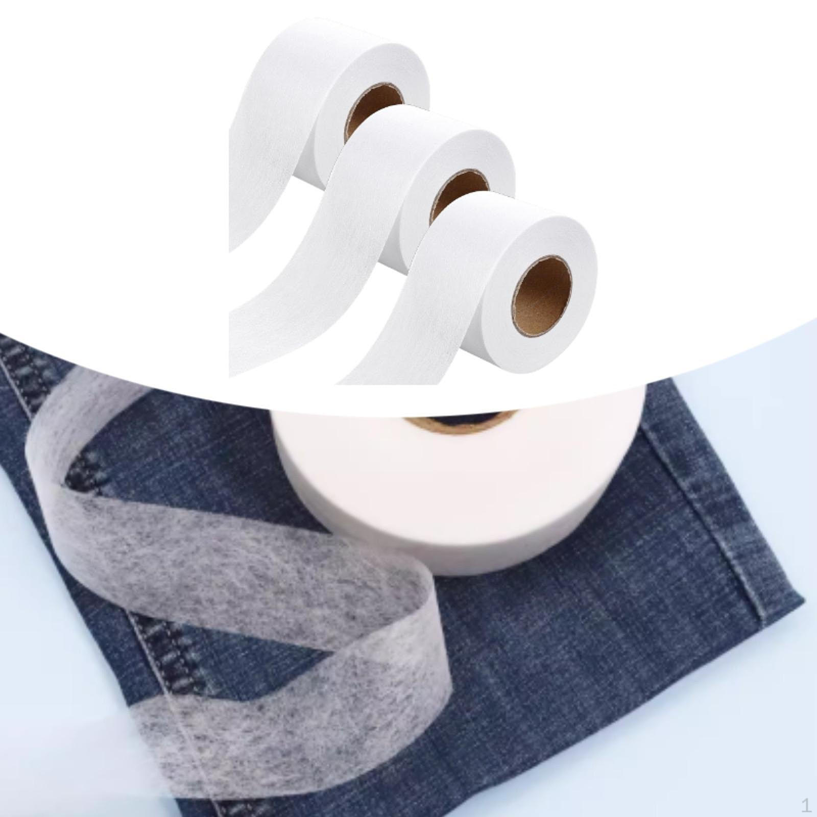 

3Pcs Hem Tape Multipurpose Washable No Sew Fusing for DIY Crafts Jackets Shirts Trousers Skirts