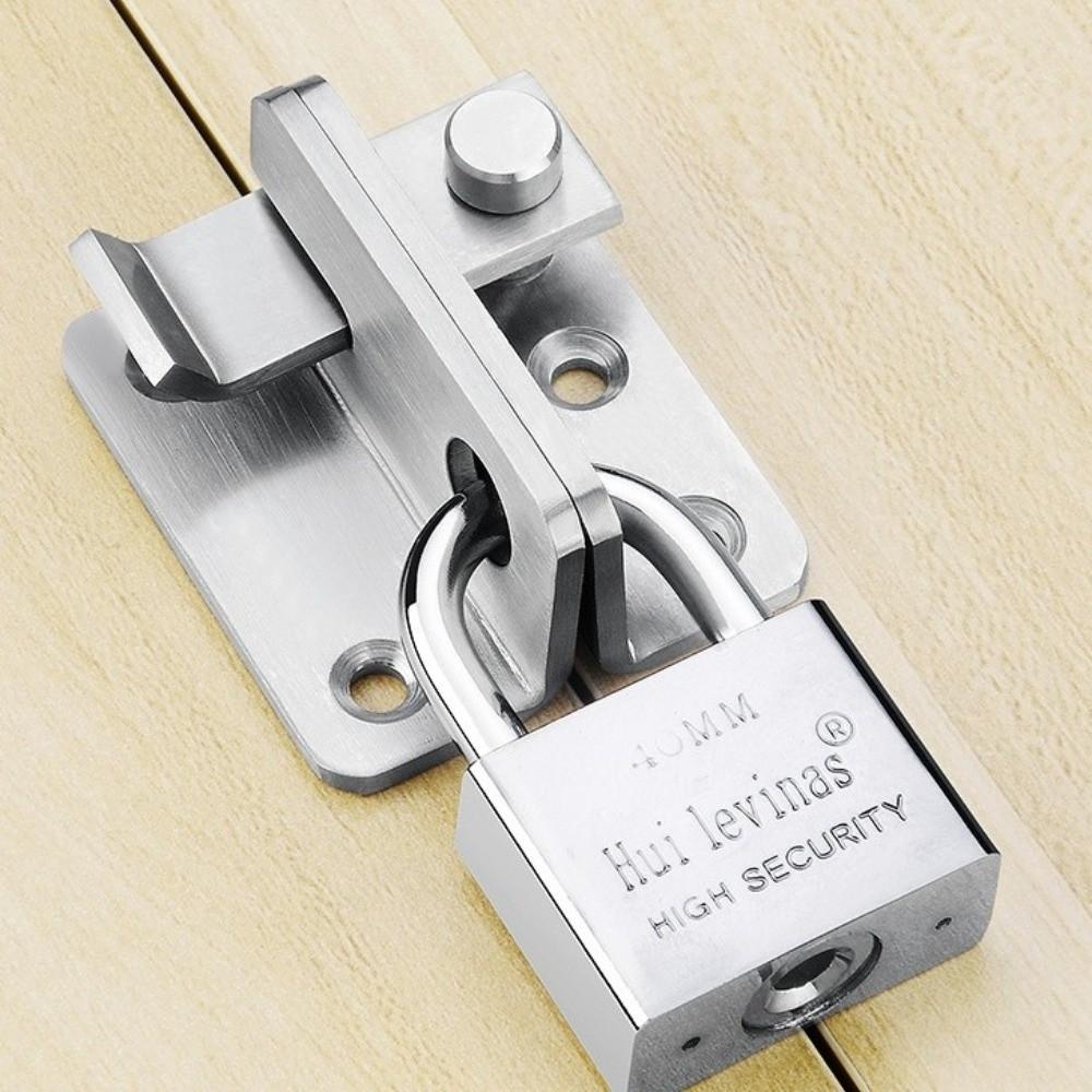 Small Lock Head Stainless Steel Padlock Waterproof Stainless Steel Household Lock Anti-picking Anti-theft Anti Rust Lock Outdoor