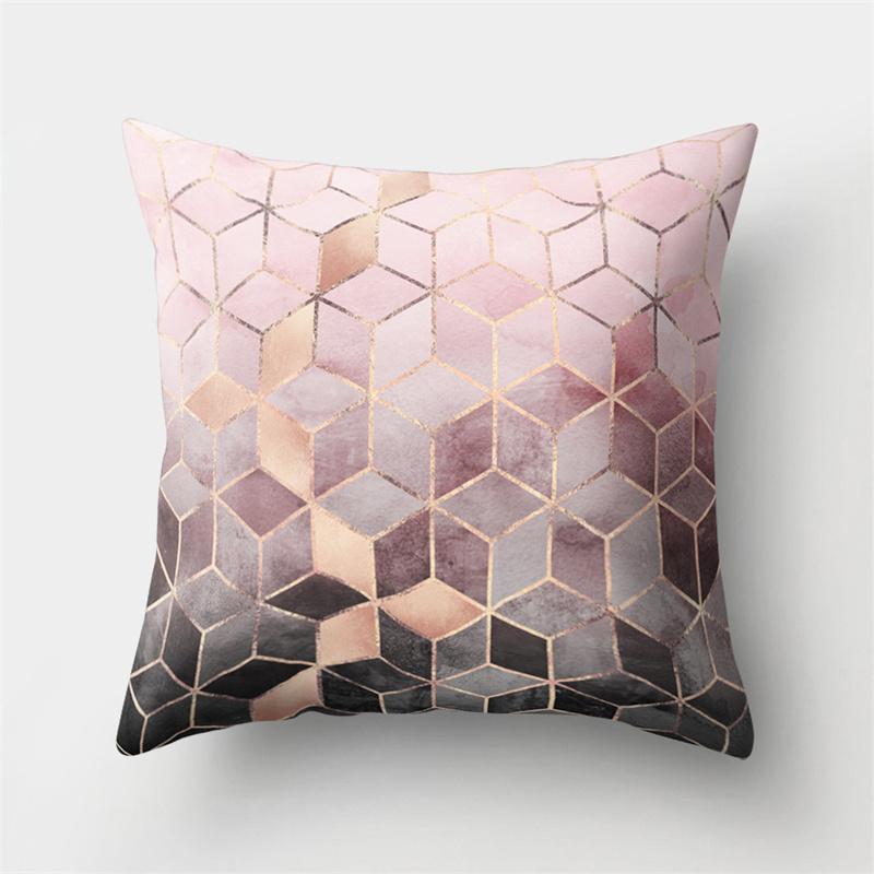 45x45cm Geometric Patchwork Pillowcase Custom Irregular Polyester Cushion Cover Sofa Living Room Bedroom Pillowcase Home Decor
