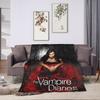The Vampire Diaries Damon Salvatore Decken Flanell Bedruckt Tragbar Ultra-Weich Überwurfdecke für Bettwäsche Büro Teppichstück