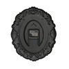 Spanish Style Retro Glass Quartz Clock,Home Living Quiet Silent,Simple Clock Mute Wall Clock,Living Room Clock Glass Wall Watch