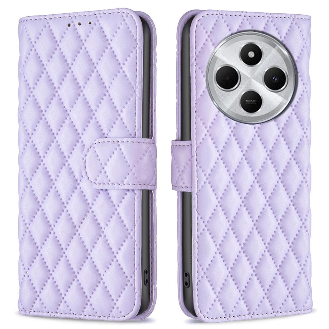 

BINFEN COLOR BF Style-14 For Xiaomi Poco C75 4G/Redmi 14R 5G/14C 4G Case Rhombus Phone Leather Cover Stand F