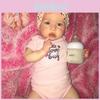 Adorable Reborn Baby Dolls Full Vinyl Silicone Newborn Girl Handmade 22-inch Toddler Doll With Realistic Features