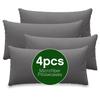 4 PCS Pillowcases Microfiber Pillowcases for Bedroom, Living Room Pillow Protector Cotton Pillowcases Bedroom Pocket