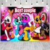 DANDY's World Theme Birthday Disposable Tableware Plate Banner Backdrop Cups Napkins Party Decor Balloon Cake Topper Gifts Props