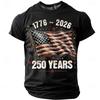 America 250th Birthday Eagle Flag 250 Years 1776-2026 Unisex Men's T-Shirts Casual Style Man Women Tees Vintage Men's Clothing