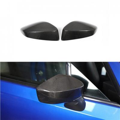 Real Carbon Fiber Car Side Mirror Cover Stick For Subaru BRZ Toyota 86 2013-