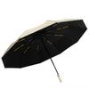 Sun and Rain Umbrella 24-Bone Folding Automatic Umbrella Casual Style Compact Umbrella UV Resistant for Travel Leisure Socia