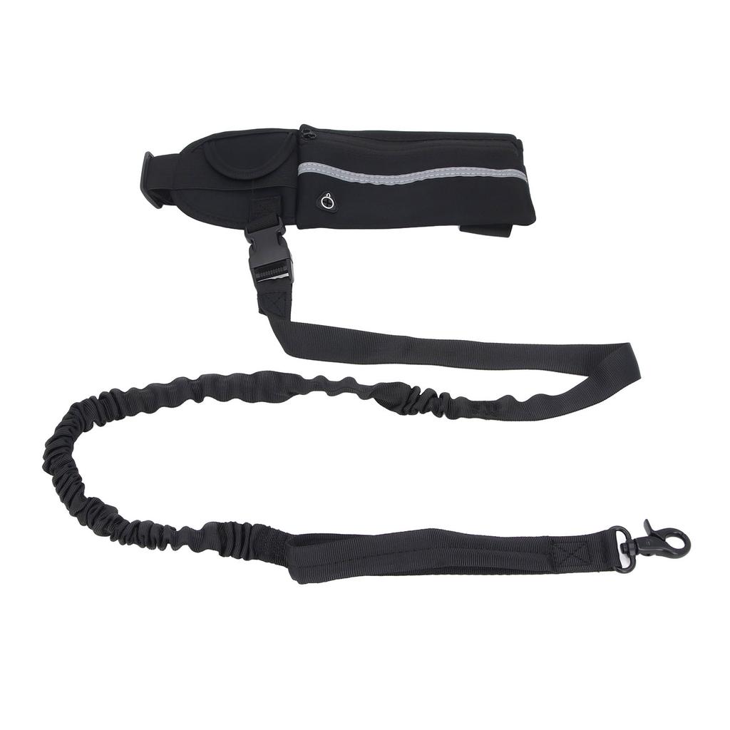 Dog Leash with   Pouch Waist Leash for Dog Walking Training Running Elastic Rope Waist Bag Reflective