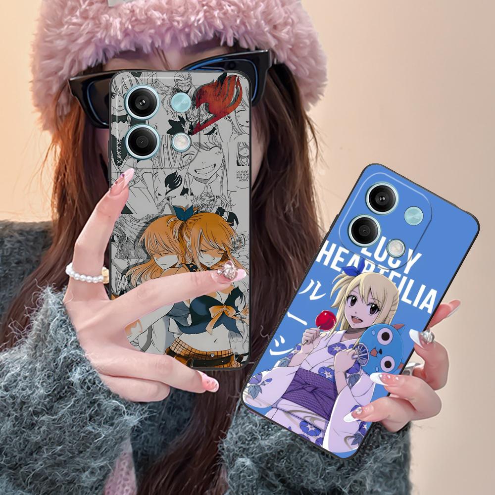 Fairy Tail Lucy Mobile Phone Case for POCO F7 F6 F5 F4 F3 F2 Pro GT C75 C71 C65 C61 C40 Pro Ultra Colorful Printing Cover Cover