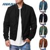 Fashion Casual Bomber Jacket Men Jacket Coat Men 2026 Spring Autumn New Outwear Stand Slim Military Jacket Men's Clothing
