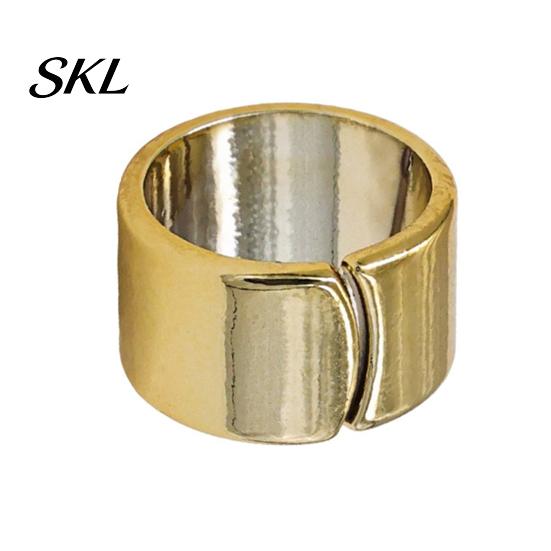 Non-slip Scarf Ring 3Pcs Minimalist Round Rings, Golden Plastic Slide Women Simple Holders for Neckerchiefs Shawls Shirts Electroplated