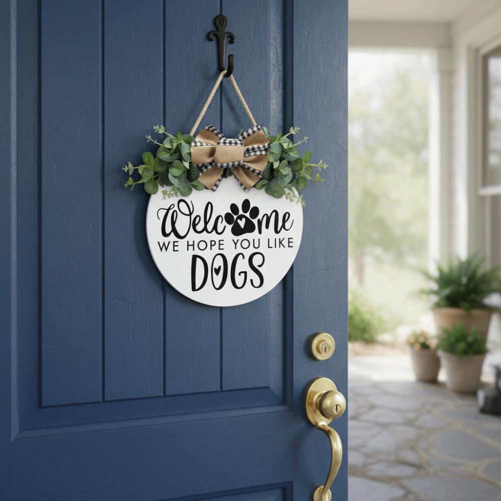 2D Flat Door Wreath Flower Wall Art Garlands Hanging Decoration Outdoor Decor