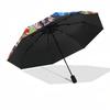 1pc Anime Character Outdoor Umbrella - Automatic Opening/Closing - Portable 3-Fold Design - 8-Rib Iron Frame - Festival Gift for Fans, Travelers,