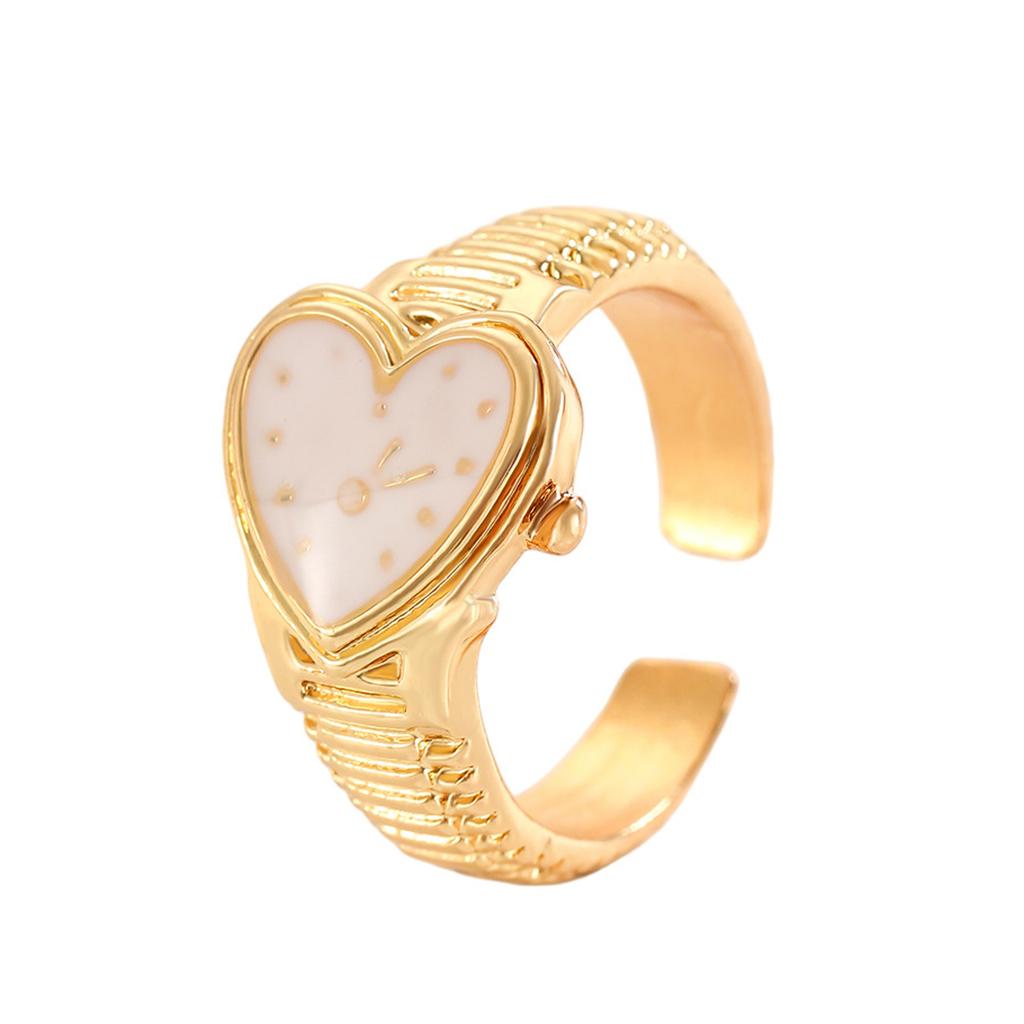 Elegant Finger Rings Party Accessories Heart Shape Weddings Rings Alloy Texture Suitable for Fashion Casual Looks