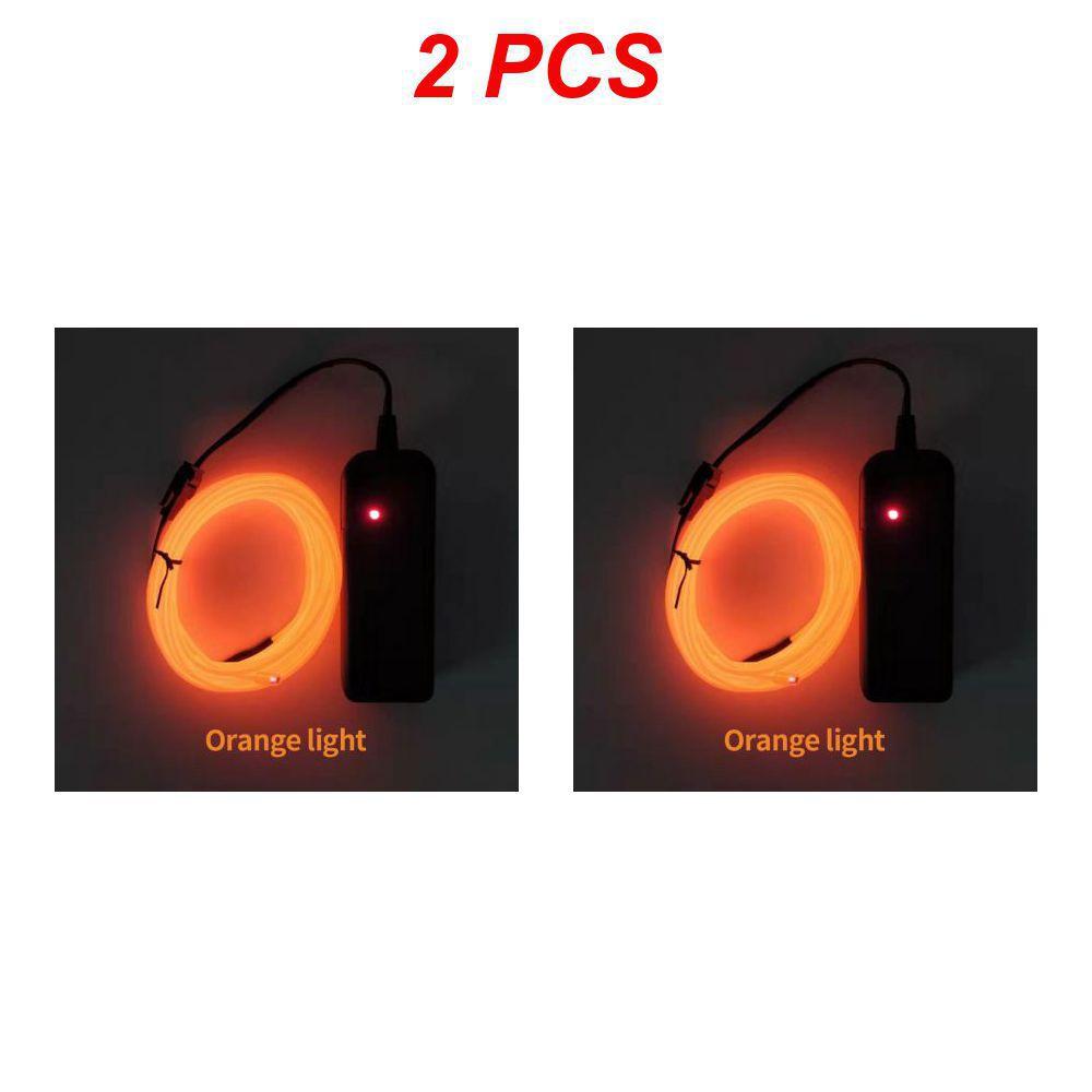 

2 ШТ. Автомобильная атмосферная лампа Встроенный аккумулятор Улучшение производительности Гарантированное качество Автомобильное внутреннее украшение Более стабильное