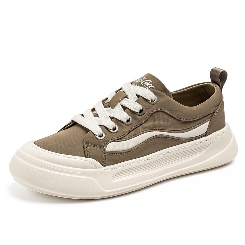 

2025 Four Seasons New Quality Ice Silk Cloth Shoes Teen Student Board Shoes Breathable Men s Shoes Ultra Light Fashion Loafers 44 зелений