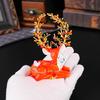 Jewelry Box Metal Enamel Color Qibao Burning Jewelry Box Hand Painted Home Crafts Christmas Elk Deer Ornament