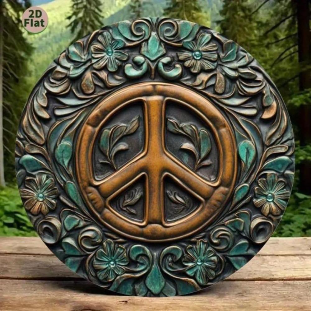 Retro metal paintings, furniture, living room decoration 20x20cm