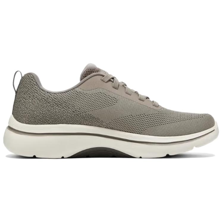 Skechers Mens Go Walk Versatile Comfortable Durable Lightweight Low-Top Casual Shoes Men sneaker Gray Brown 216524-TPE