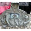 ZYLLO Y2K Retro Hoodies für Herren und Damen Bedruckte Personalisierte Muster Streetstyle Street Kapuzen-Cardigan Lange Ärmel