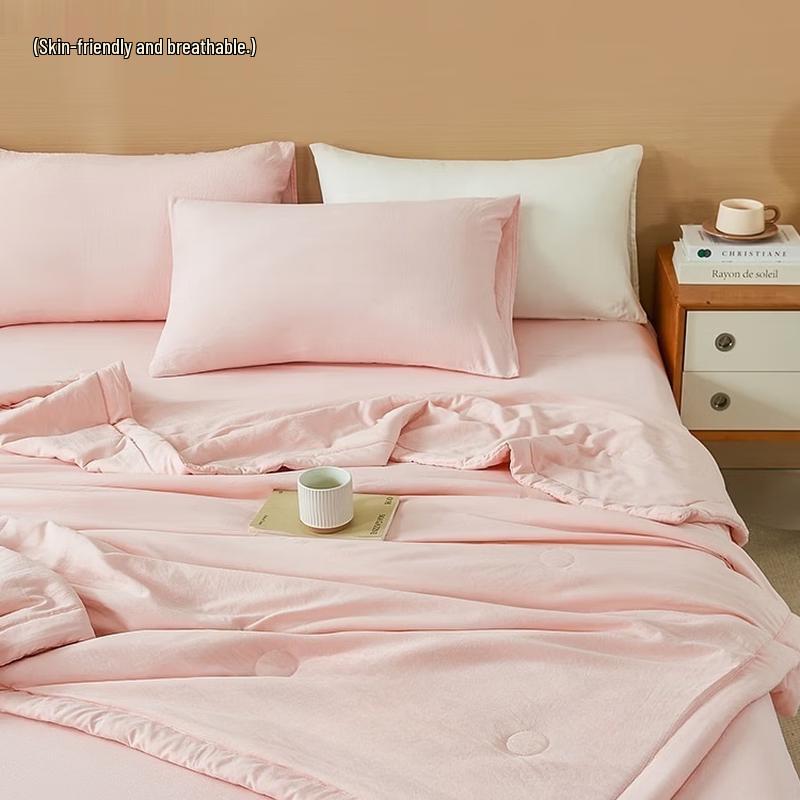 LISM Two-Tone Cotton Summer Quilt