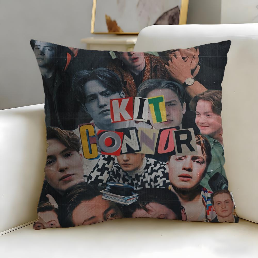 popular actor Kit Connor Cushion Cover Soft  EasyWash Pillow Case  Versatile for Couch Bed Travel and Office