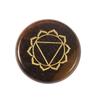 20mm Seven-Color Chakra Gemstone Agate Discs for Creative Decoration