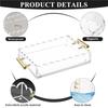 Premium-Acrylic Scalloped Tray Magnetic Transparent Panel With Magnetic Mat And Handle For Picture, Needlepoint Decor Napkin Fra