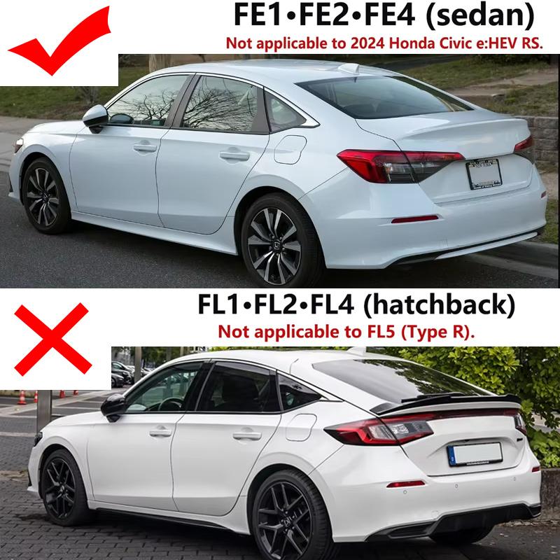 For Honda Civic MK11 FE Sedan 2022 2023 2024 2025 Leather Car Trunk Mat Anti-dirty Cargo Storage Cushion Boot Carpet Accessories