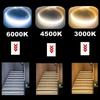 220V COB LED Strip Light EU Power Plug IP67 Buckle Fixation LED Strip Lamp Flexible COB Linear Light Bar 3000K 4000K 6000K 1-21m