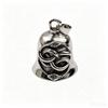 Snake Bell Single Pendant Charm for Necklace, Bracelet and DIY Jewelry Making Projects