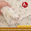 Class A Double Layer Gauze Bedding: Single Cotton Bed Sheet & Duvet Cover Set for Dorm Rooms