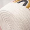 Desktop Sundries Organize Baskets Firm And Flexible Strong Bearing Capacity Cotton Thread Delicate Household Accessories White
