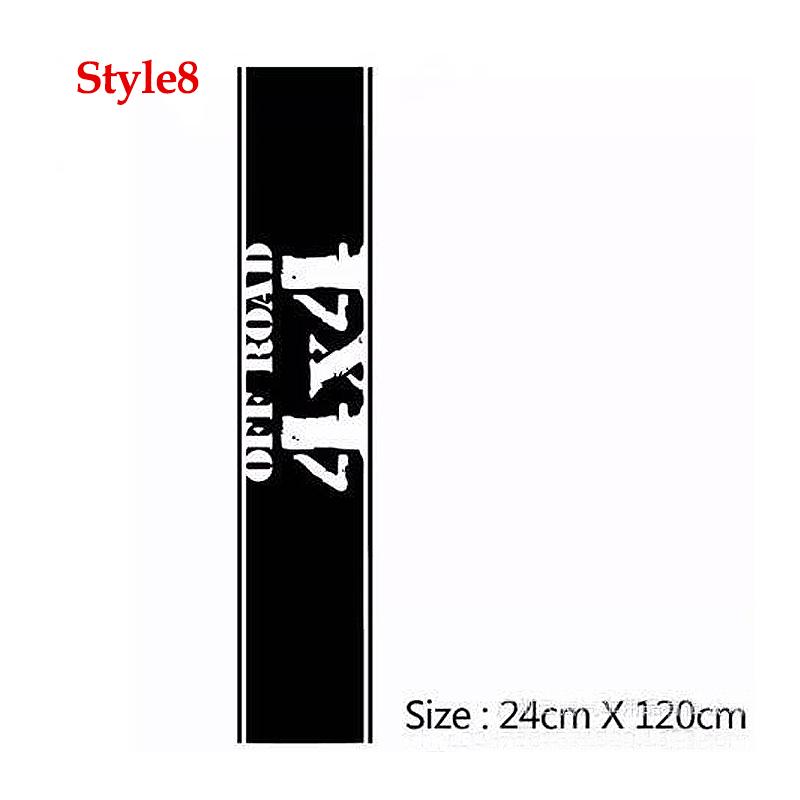 Hood Car Sticker Personalized Stripe Stickers Auto Modified Body Sticker Hot-selling Car Accessories Decoration Covering Film