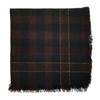 Wool Square Scarf with Tassel Decoration Plaid Pattern Women Knitting Scarf Versatile Headscarf Daily Outdoor Wear