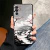 Japanese Pink Cherry Mount Fuji Soft Phone Case for Samsung A17 A37 A57 A16 A26 A36 A56 A15 A25 A35 A55 A14 A24 A34 A54 A13 A23