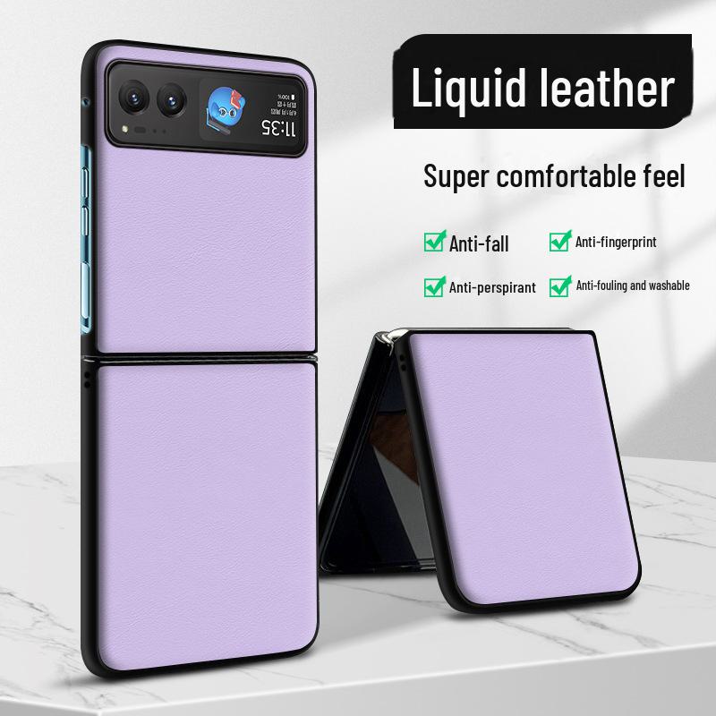 Motorola Razr40 Liquid Leather Phone Case - Anti-Fall Protective Cover